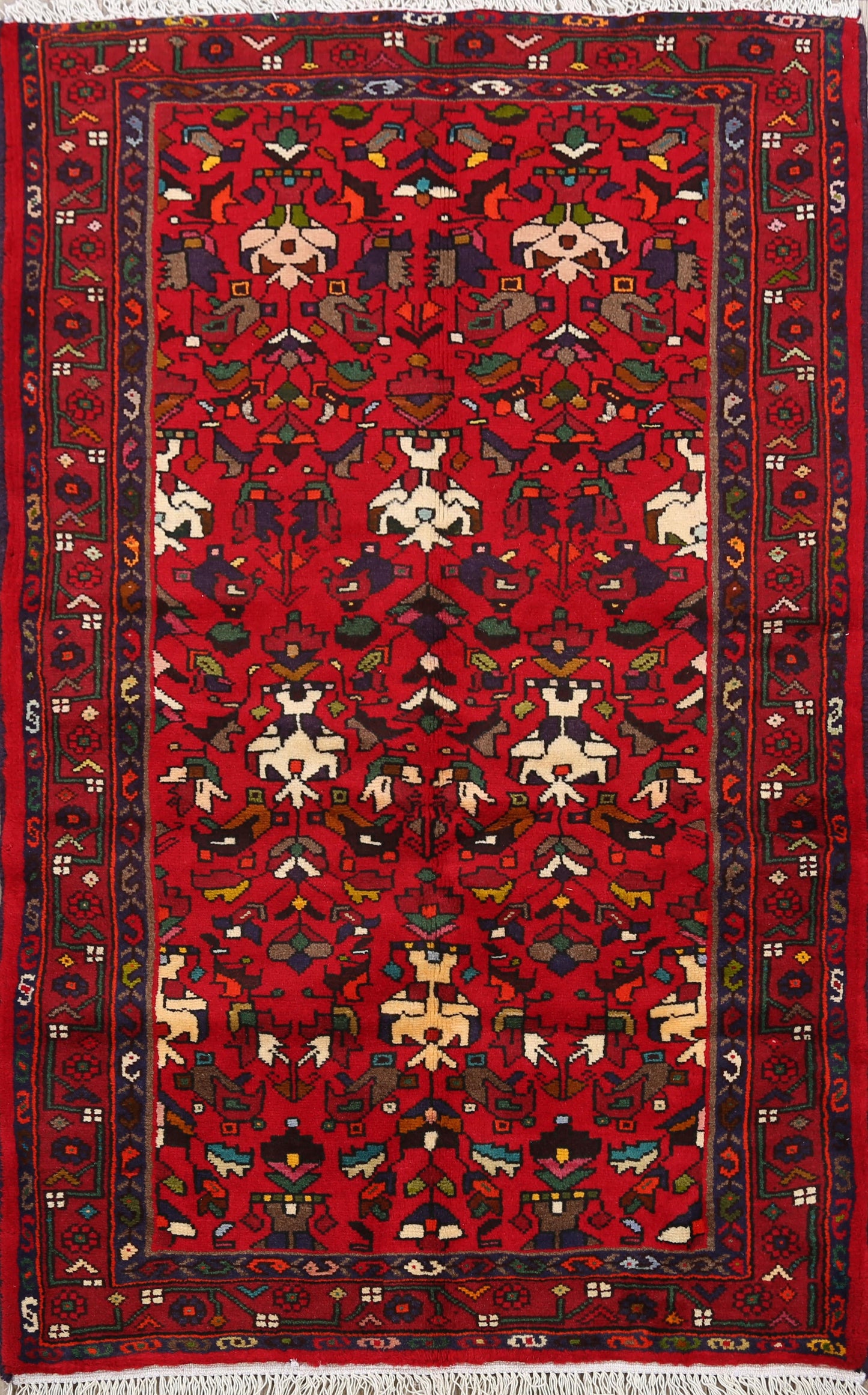 Geometric Malayer Persian Area Rug 3x5