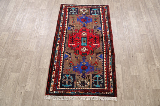 Tribal Hamedan Persian Area Rug 3x6