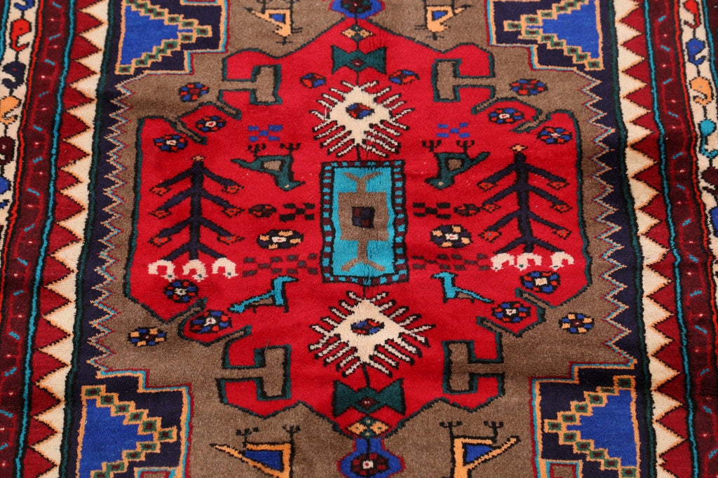 Tribal Hamedan Persian Area Rug 3x6