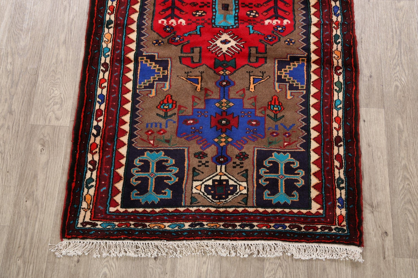 Tribal Hamedan Persian Area Rug 3x6