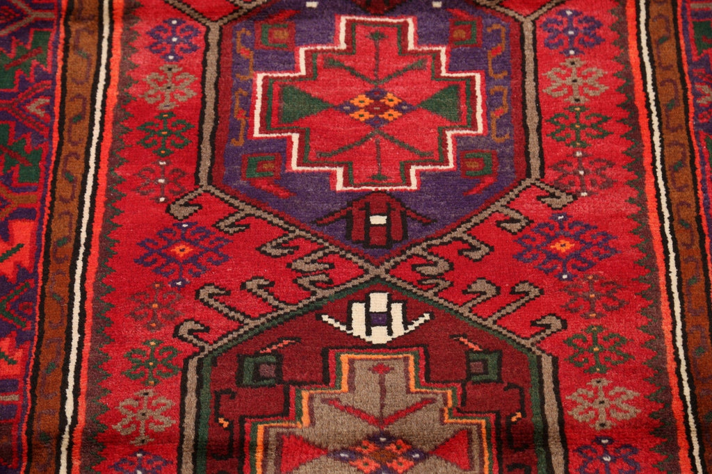 Geometric Hamedan Persian Area Rug 3x5