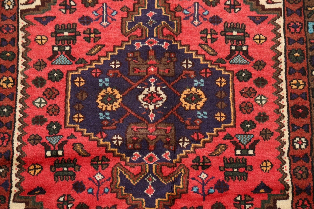 Tribal Hamedan Persian Area Rug 3x5