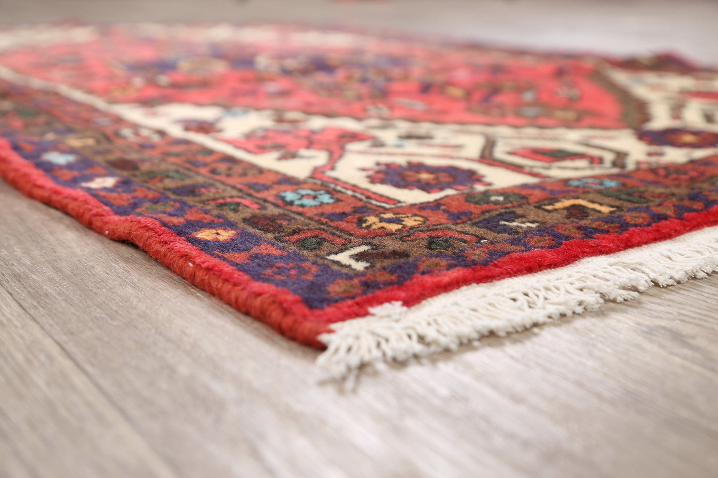 Tribal Hamedan Persian Area Rug 3x5