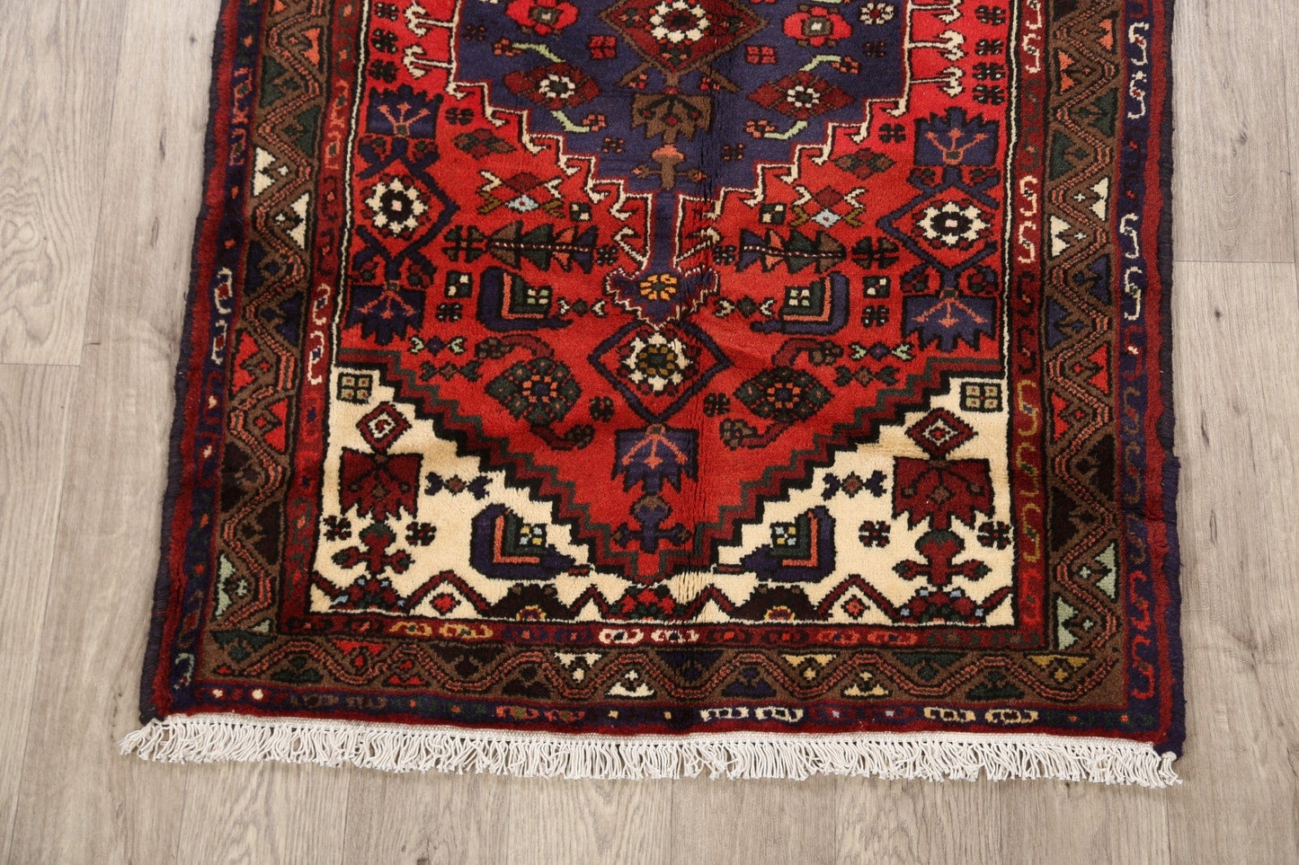 Tribal Hamedan Persian Area Rug 3x5