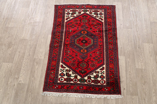 Tribal Hamedan Persian Area Rug 3x5