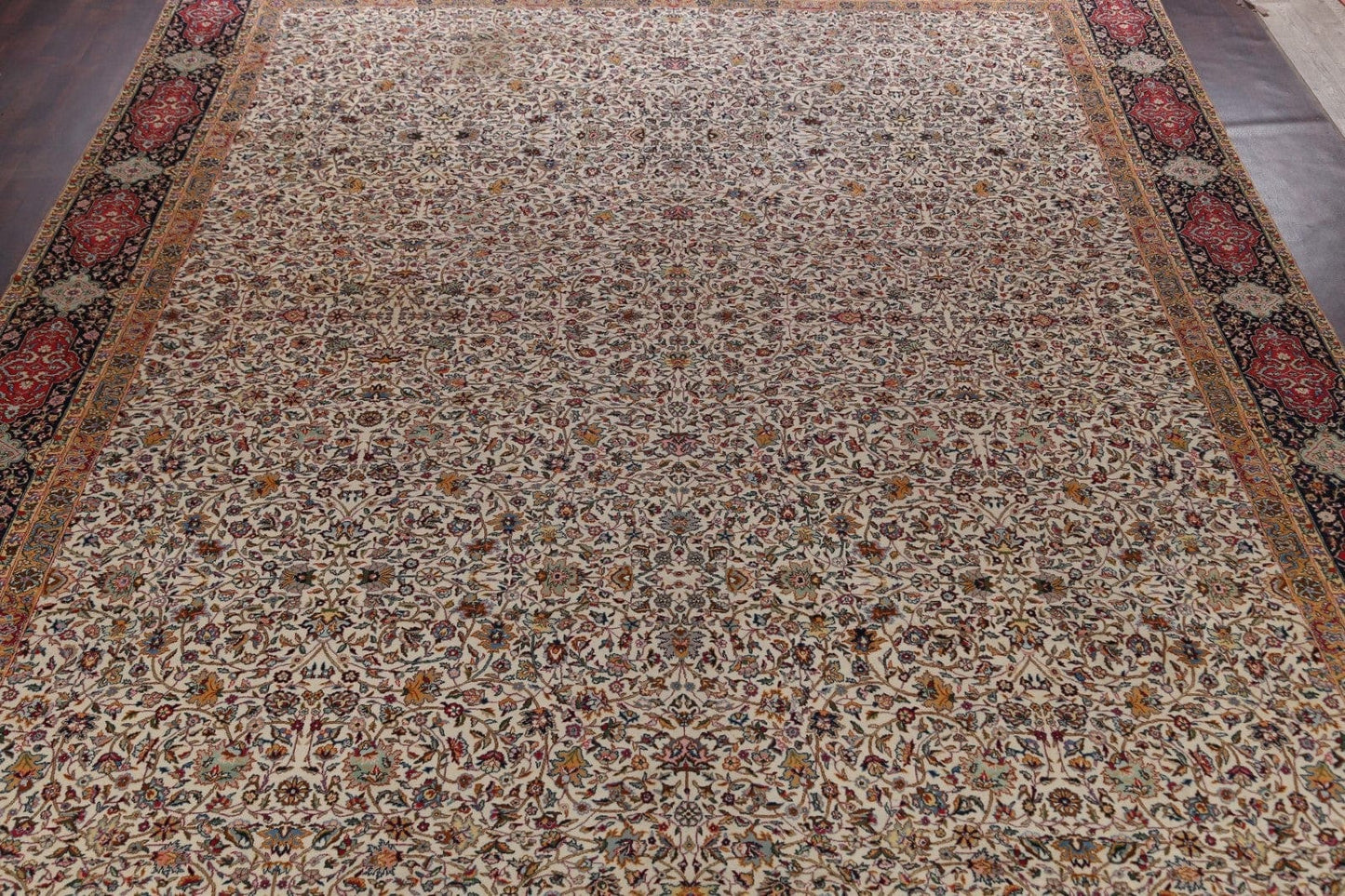 Large 100% Vegetable Dye Agra Oriental Area Rug 14x18