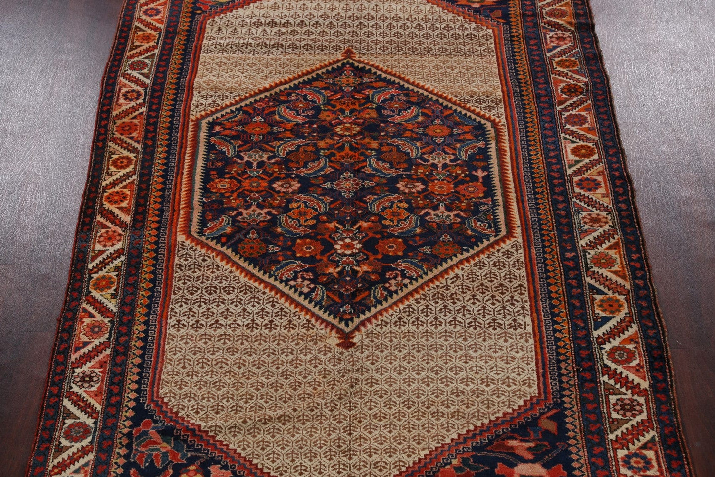 Pre-1900 Antique Vegetable Dye Malayer Persian Area Rug 6x13