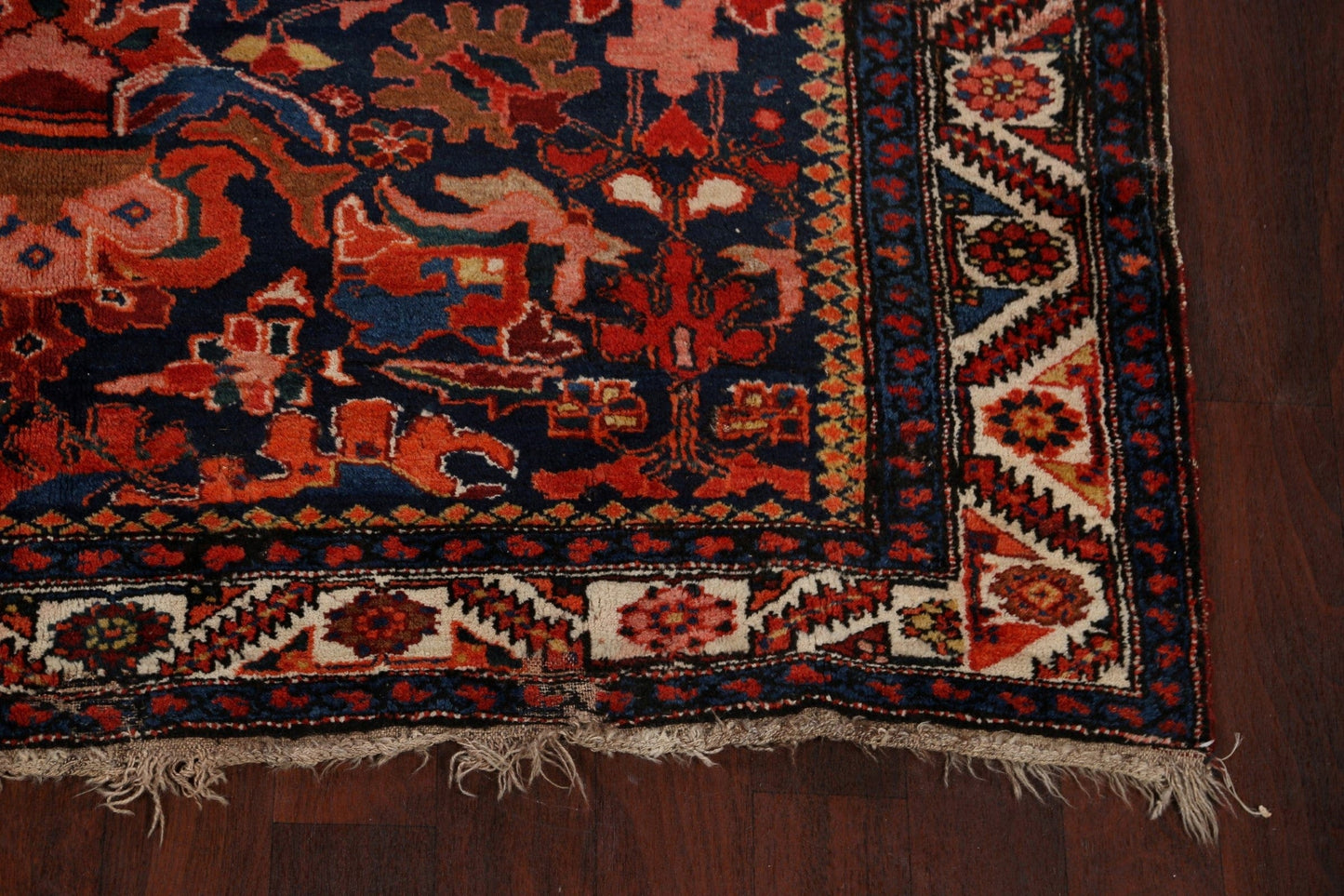 Pre-1900 Antique Vegetable Dye Malayer Persian Area Rug 6x13