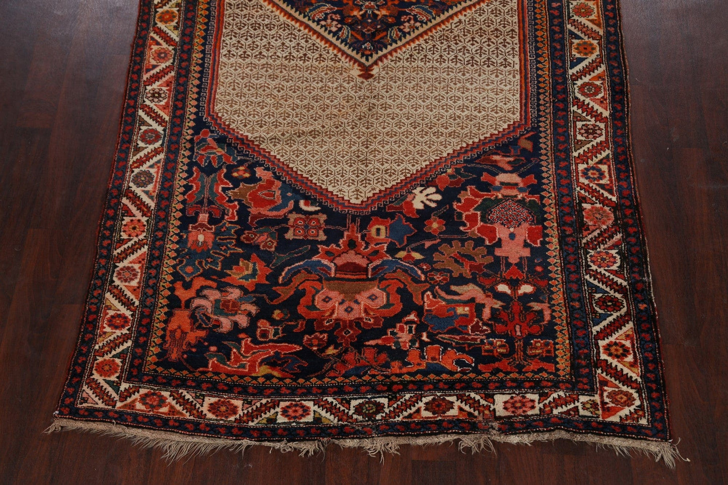 Pre-1900 Antique Vegetable Dye Malayer Persian Area Rug 6x13