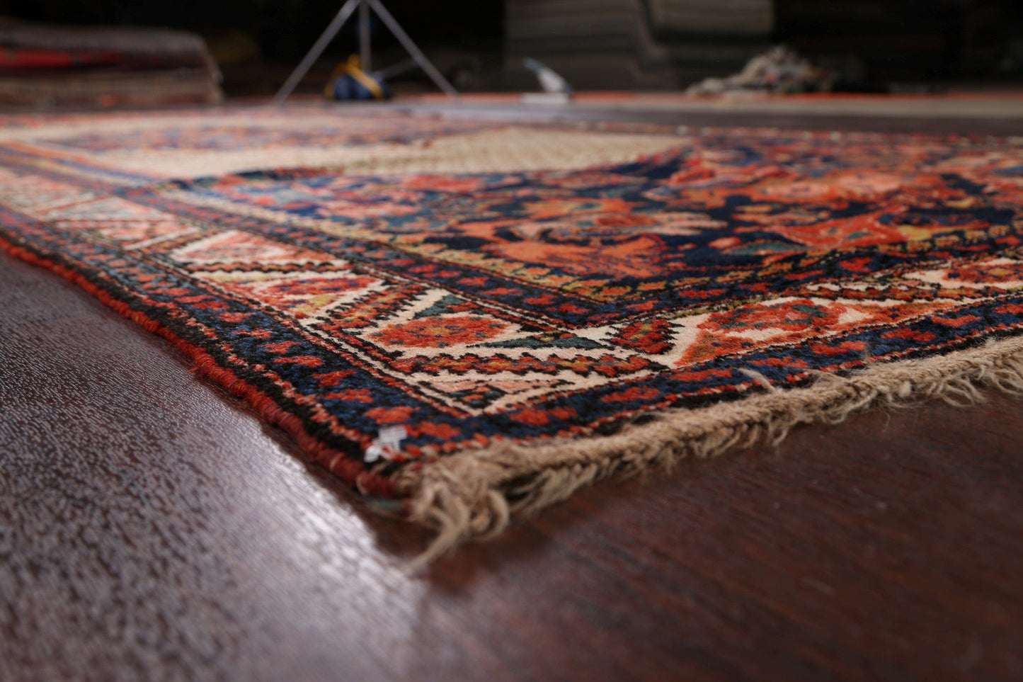 Pre-1900 Antique Vegetable Dye Malayer Persian Area Rug 6x13