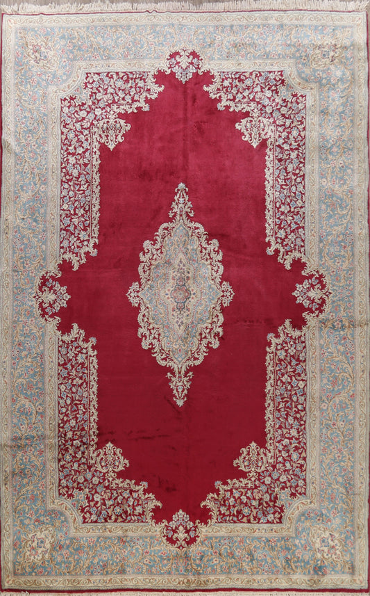 Large Vegetable Dye Kerman Persian Area Rug 11x16