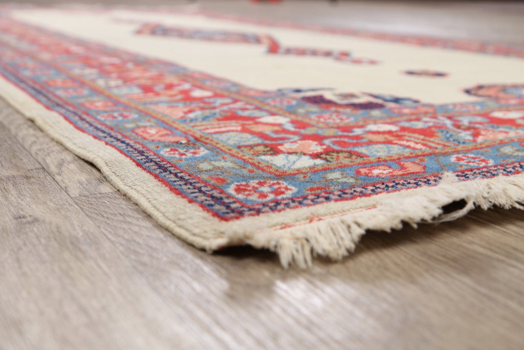 Open Filed Heriz Turkish Runner Rug 4x8