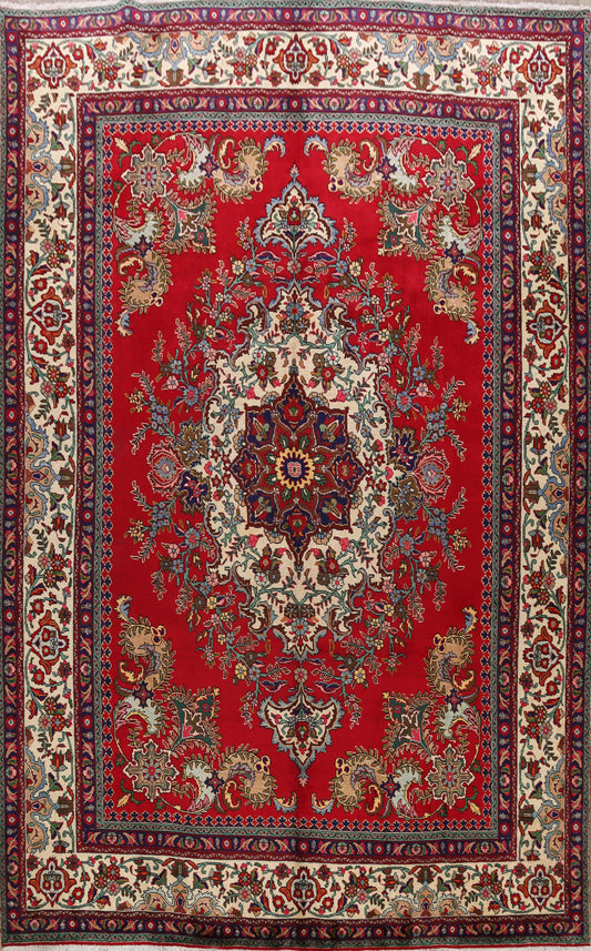 Floral Tabriz Persian Area Rug 10x13