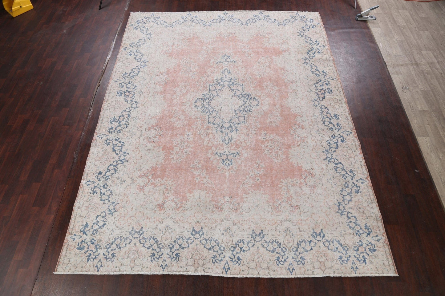 Muted Floral Kerman Persian Area Rug 10x13