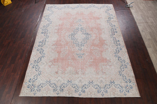 Muted Floral Kerman Persian Area Rug 10x13