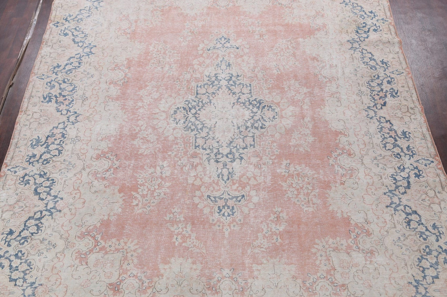 Muted Floral Kerman Persian Area Rug 10x13