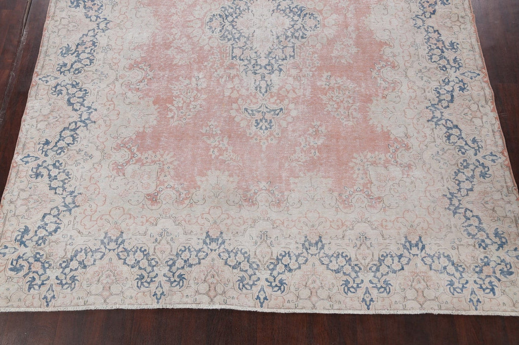 Muted Floral Kerman Persian Area Rug 10x13