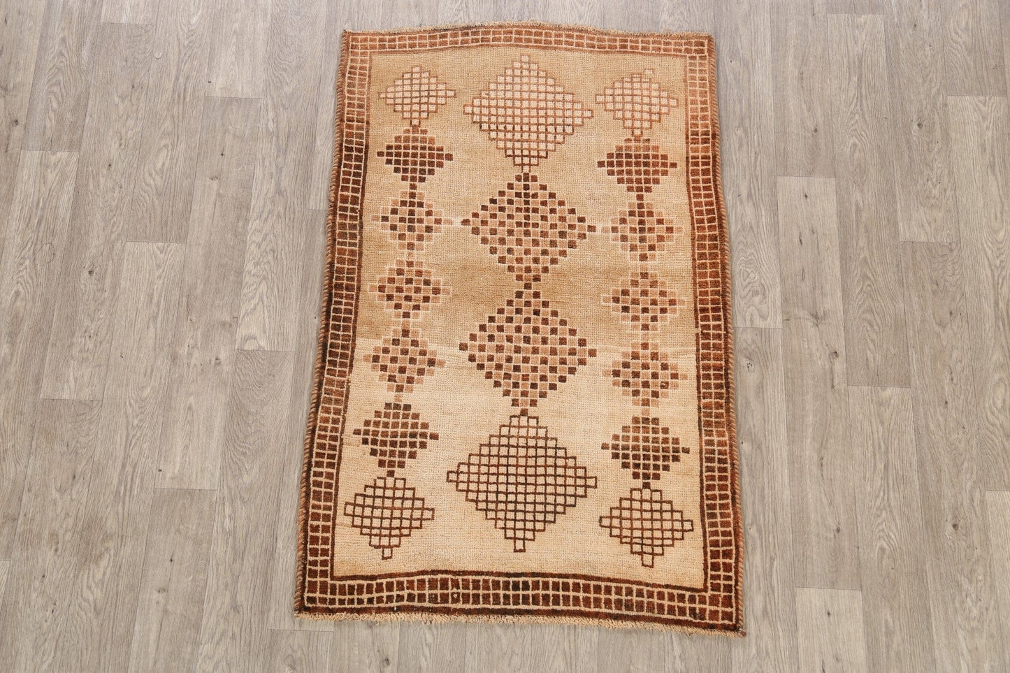 Geometric Gabbeh Persian Area Rug 3x5