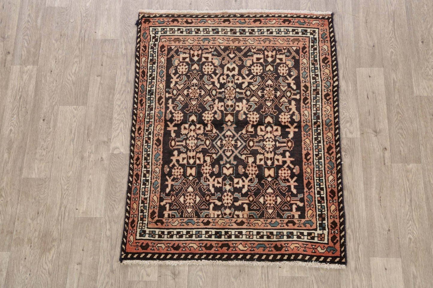 Geometric Malayer Persian Area Rug 4x5