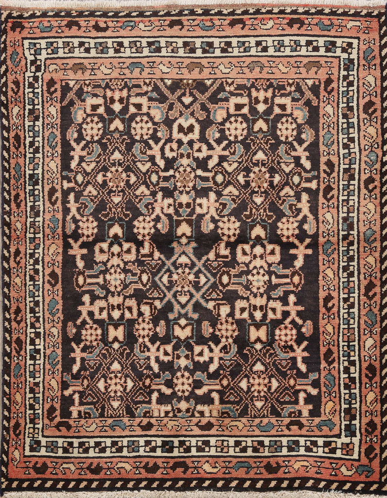 Geometric Malayer Persian Area Rug 4x5