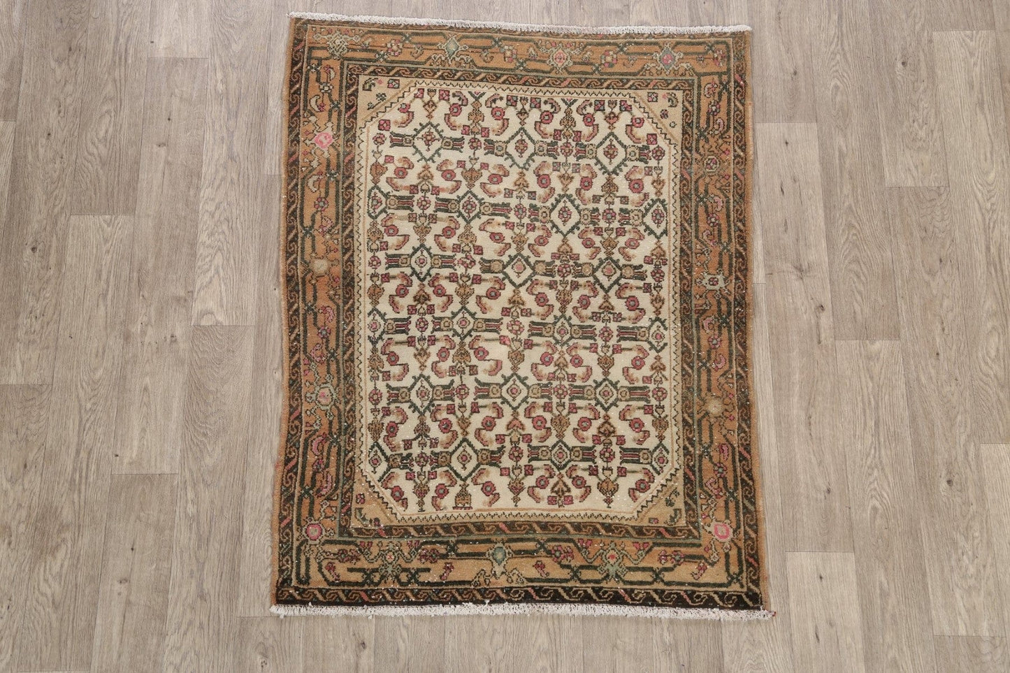 Geometric Malayer Persian Area Rug 3x4