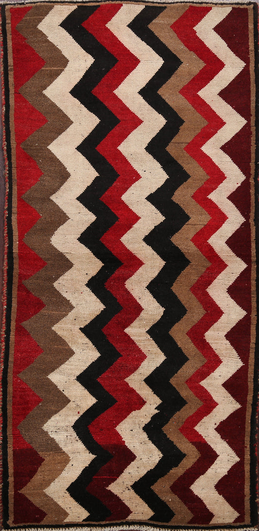 Chevron Gabbeh Persian Area Rug 3x6