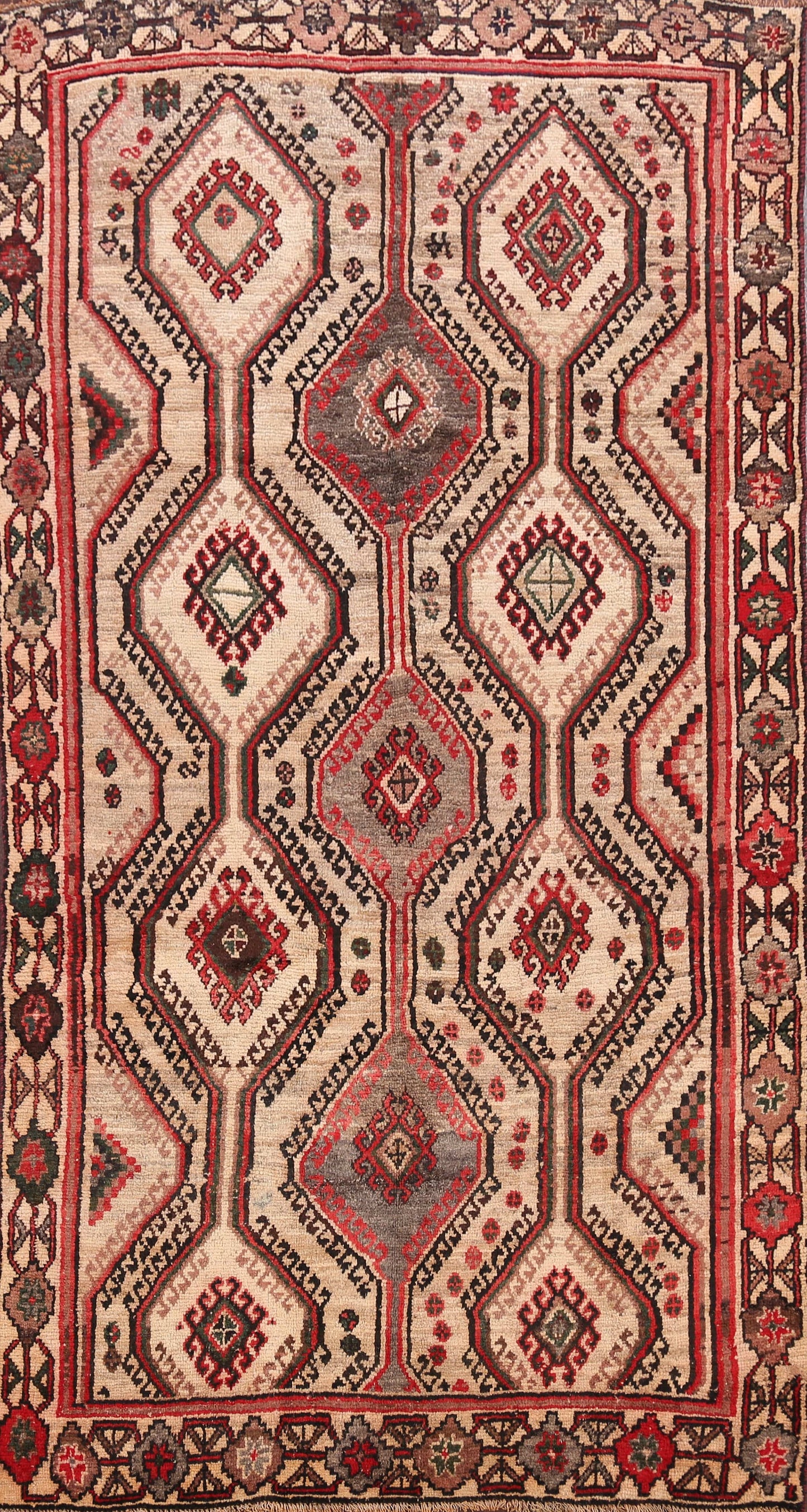 Geometric Gabbeh Persian Area Rug 5x10