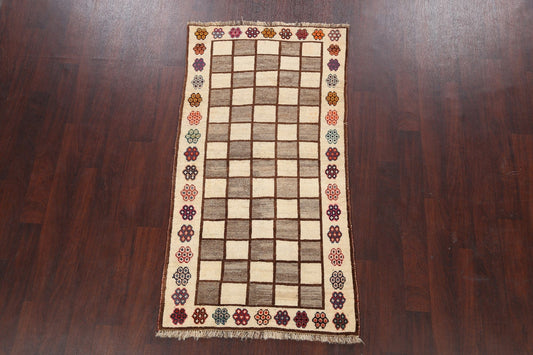 Checkered Gabbeh Persian Area Rug 3x6