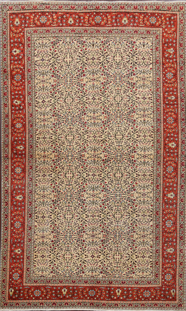 100% Vegetable Dye Anatolian Turkish Area Rug 5x7