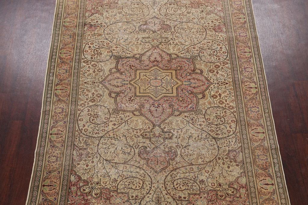 Antique Vegetable Dye Anatolian Turkish Area Rug 6x10