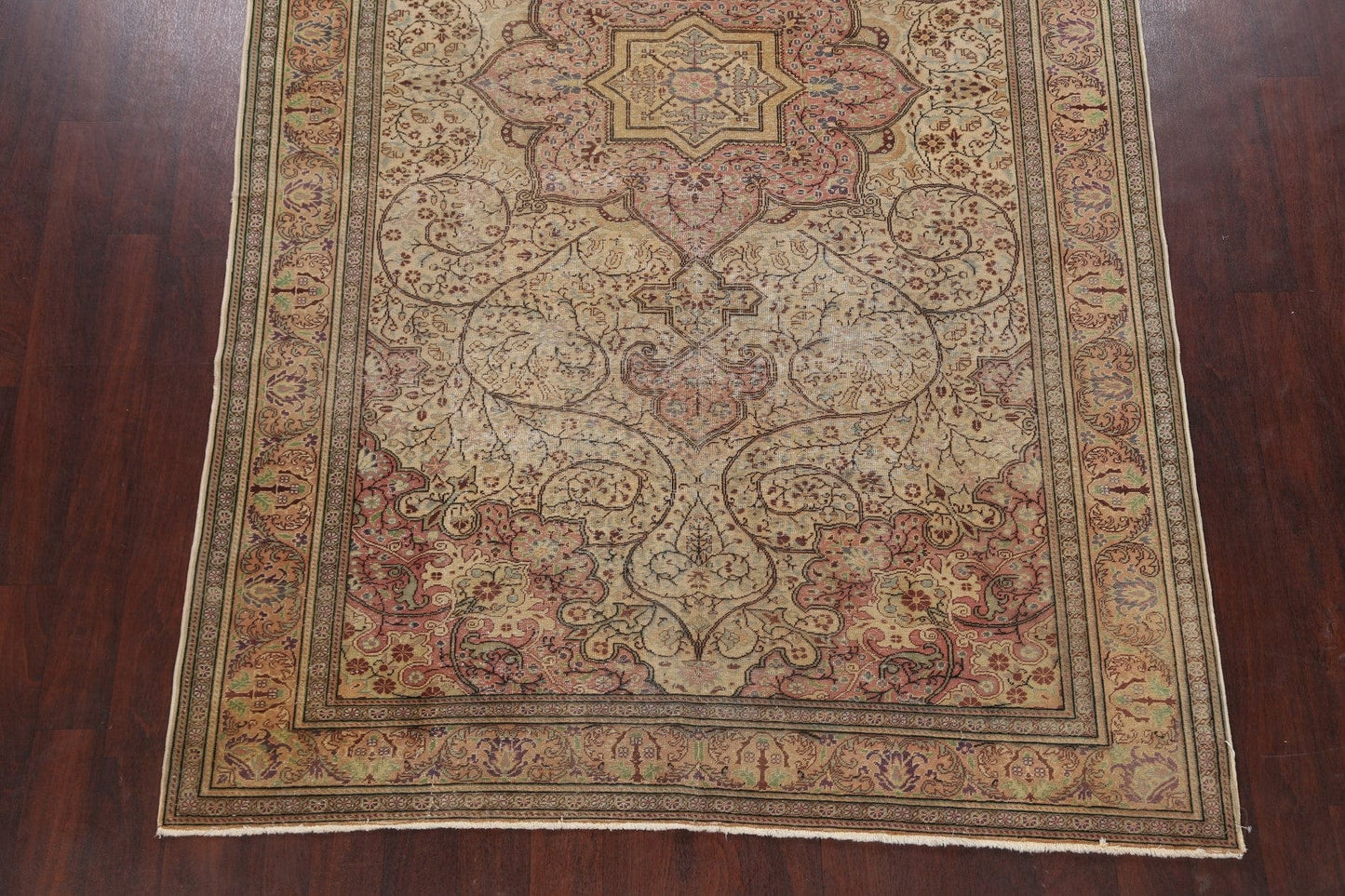 Antique Vegetable Dye Anatolian Turkish Area Rug 6x10