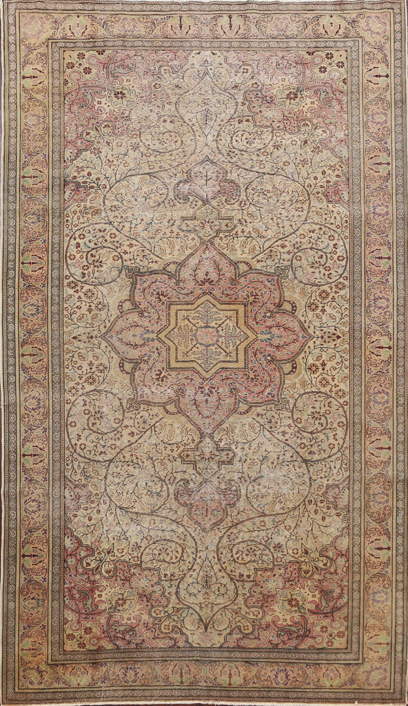 Antique Vegetable Dye Anatolian Turkish Area Rug 6x10