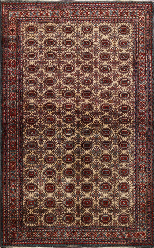 Turkish Anatolian Oriental Area Rug 5x7