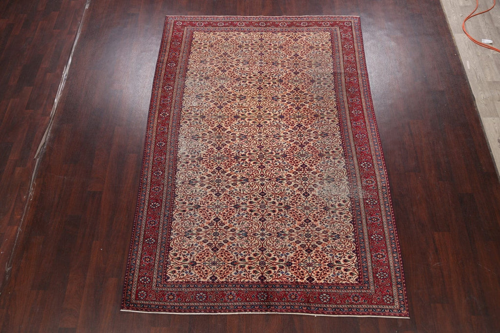 Antique Vegetable Dye Anatolian Turkish Area Rug 6x9