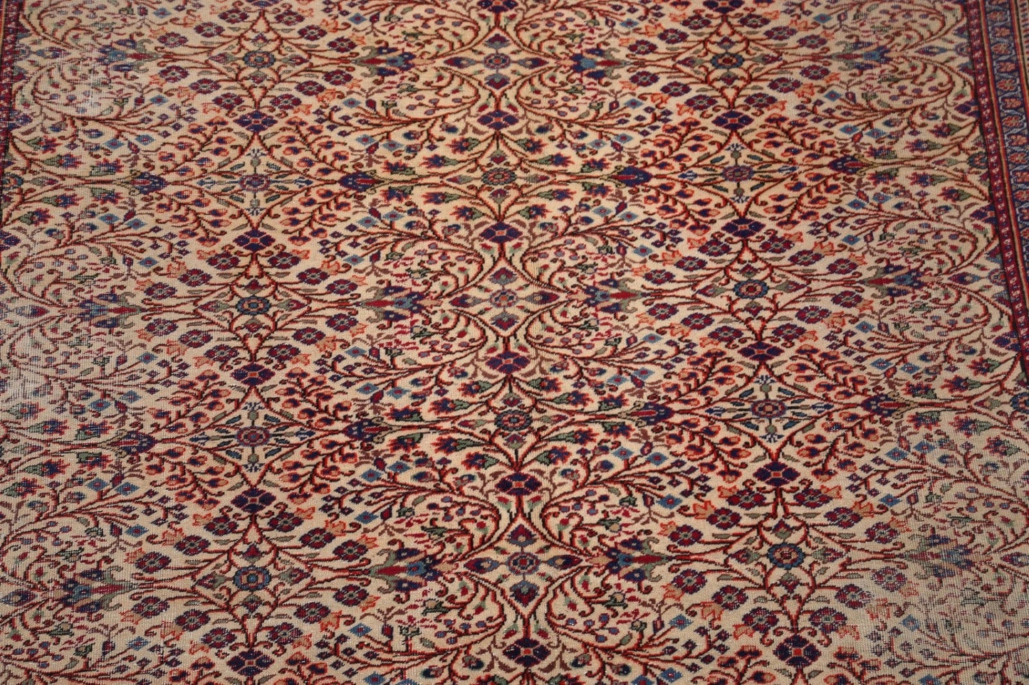 Antique Vegetable Dye Anatolian Turkish Area Rug 6x9