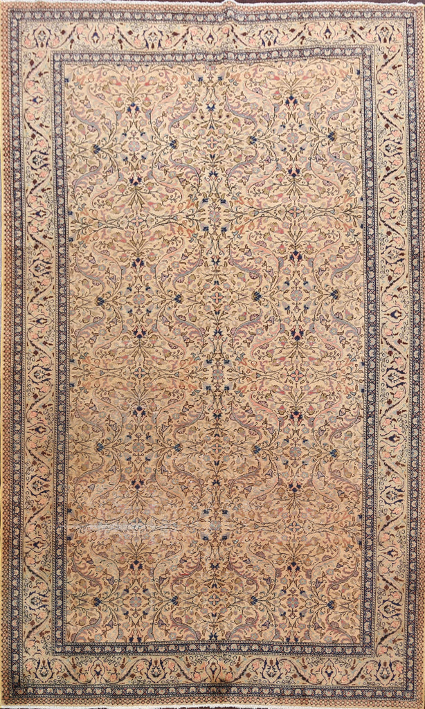 Vegetable Dye Anatolian Turkish Area Rug 6x9