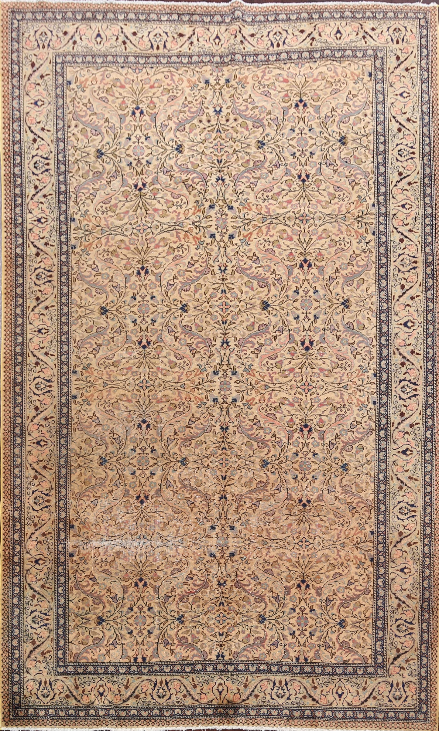 Vegetable Dye Anatolian Turkish Area Rug 6x9