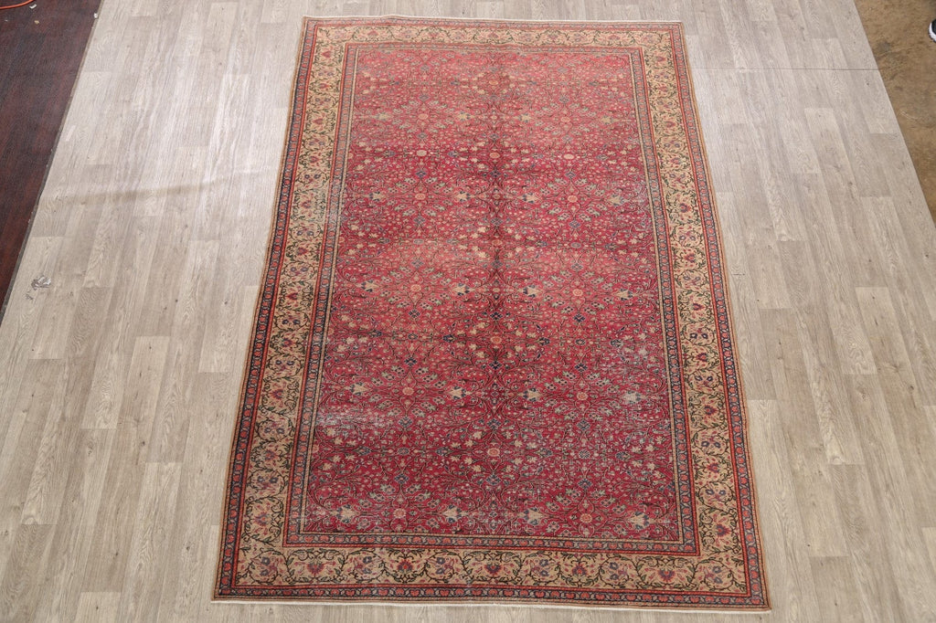 Antique Anatolian Oriental Area Rug 6x9