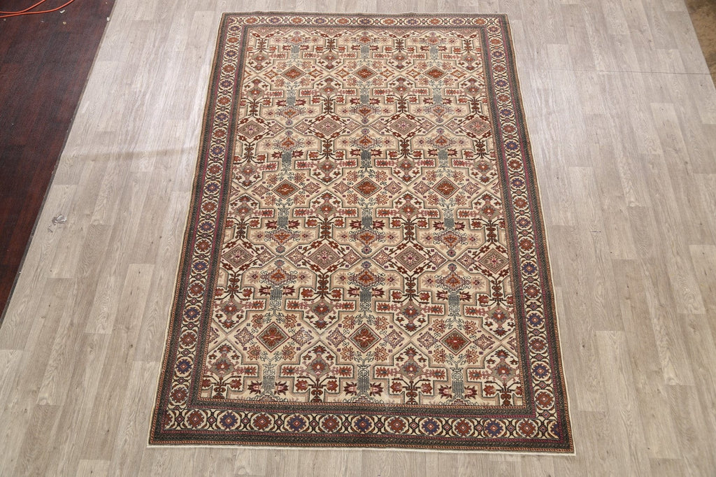 Geometric Anatolian Oriental Area Rug 6x10