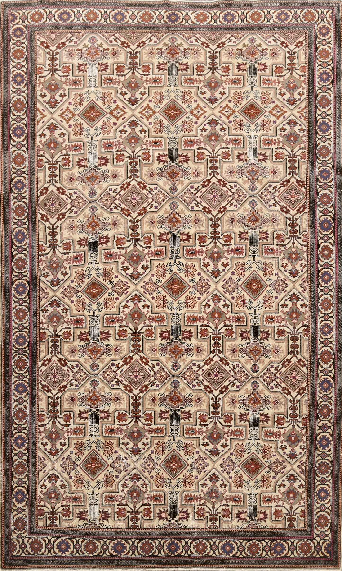 Geometric Anatolian Oriental Area Rug 6x10