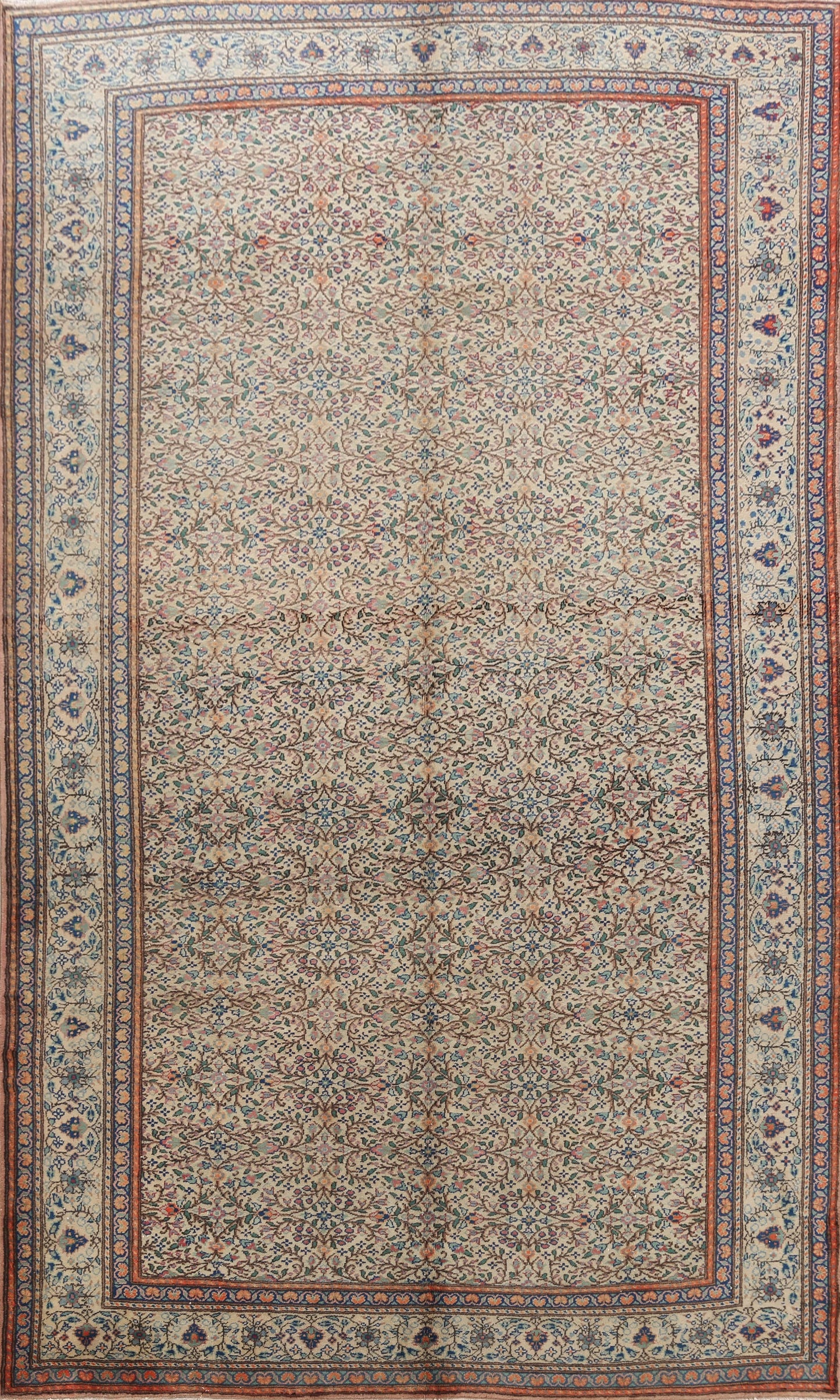 100% Vegetable Dye Anatolian Turkish Area Rug 6x10