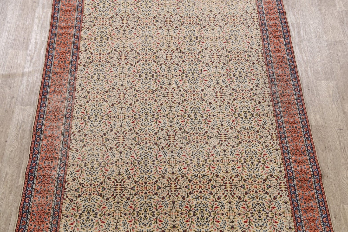 Antique 100% Vegetable Dye Anatolian Turkish Area Rug 7x9