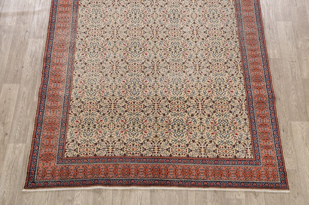 Antique 100% Vegetable Dye Anatolian Turkish Area Rug 7x9