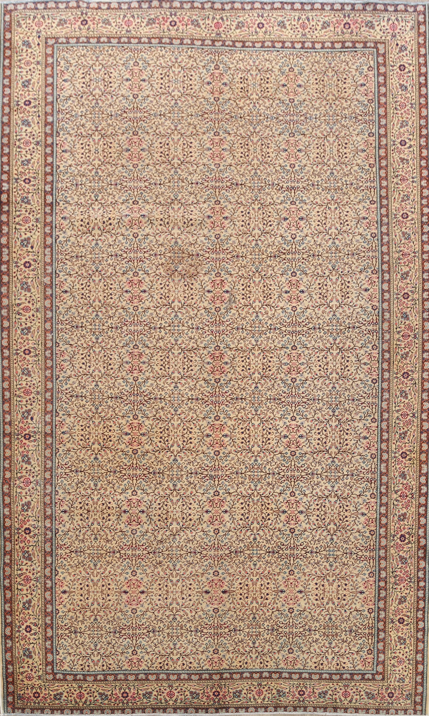 100% Vegetable Dye Anatolian Turkish Area Rug 7x10