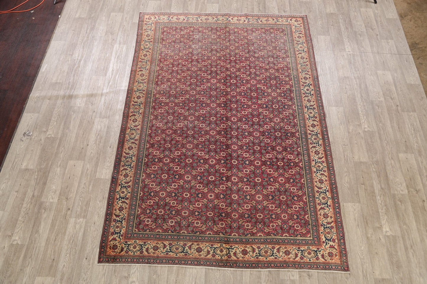 Antique Anatolian Oriental Area Rug 6x10