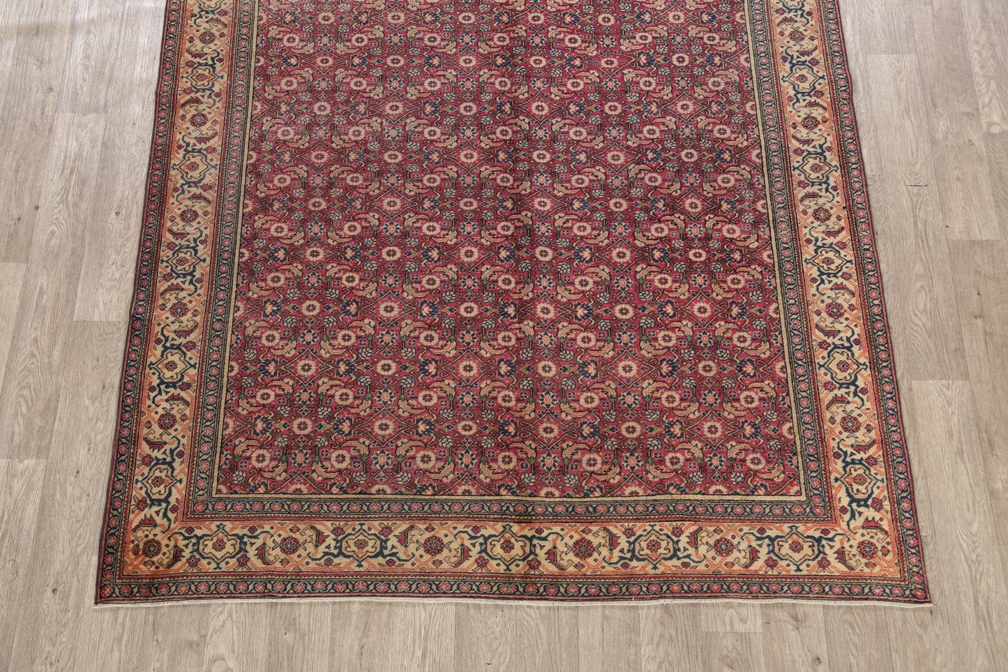 Antique Anatolian Oriental Area Rug 6x10