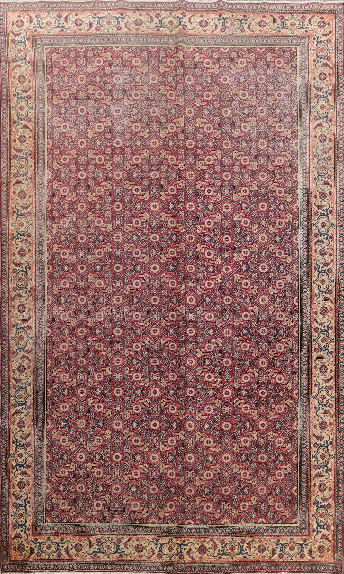 Antique Anatolian Oriental Area Rug 6x10