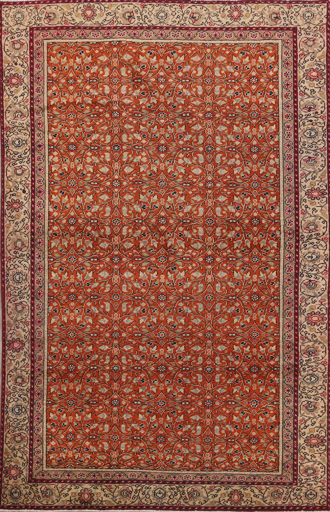 100% Vegetable Dye Anatolian Turkish Area Rug 4x5