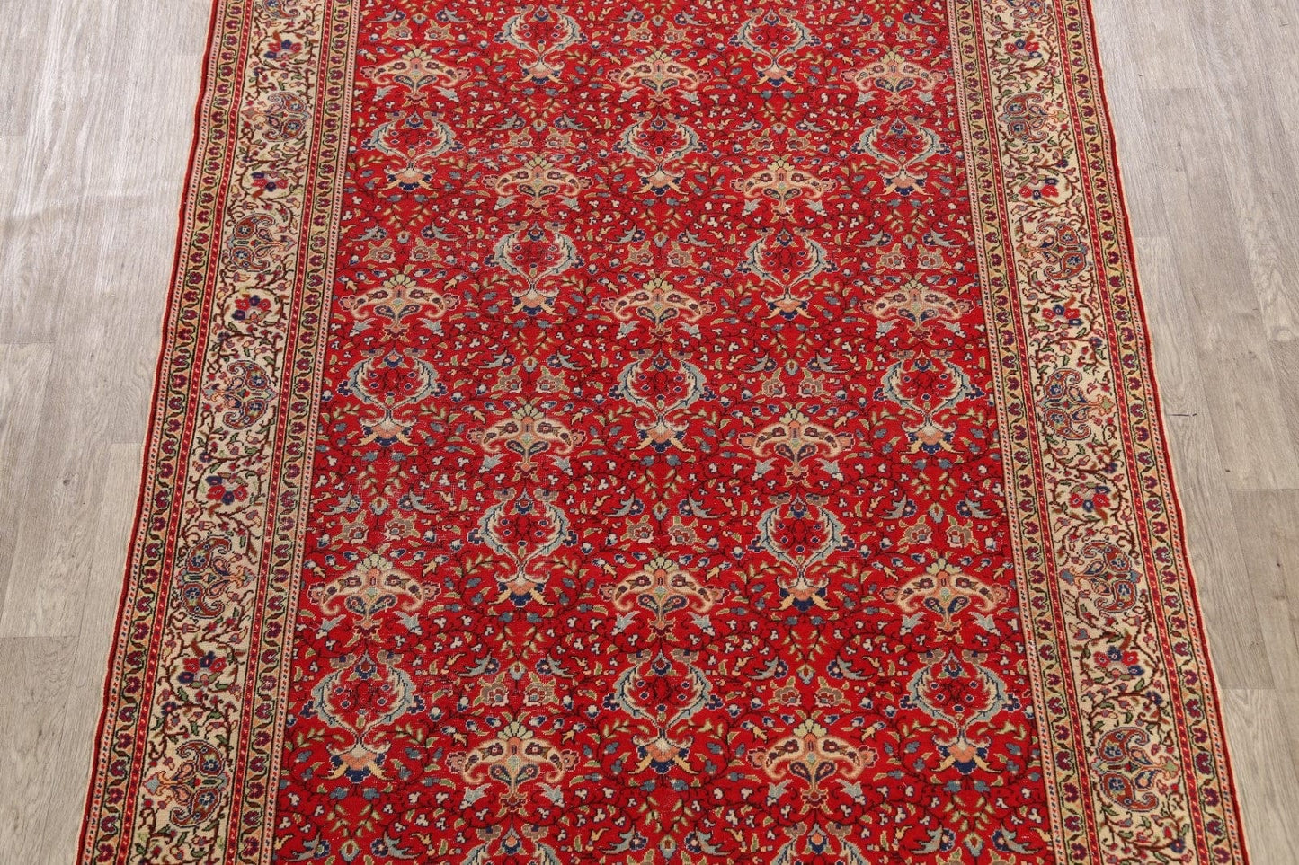 Antique Vegetable Dye Anatolian Turkish Area Rug 6x9