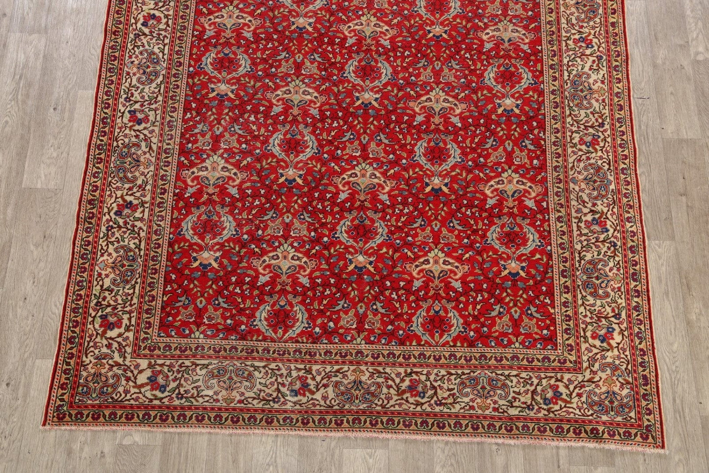 Antique Vegetable Dye Anatolian Turkish Area Rug 6x9